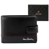 Pierre Cardin YS605 8806A fekete-piros férfi bőr pénztárca 12.5 x 9.5 x 3 cm