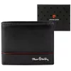 Pierre Cardin YS605 8825 fekete-piros férfi bőr pénztárca 11 x 9 x 2.8 cm