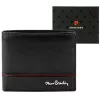 Pierre Cardin YS605 8825 fekete-piros férfi bőr pénztárca 11 x 9 x 2.8 cm