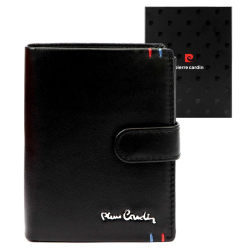 Pierre Cardin YS606 326A fekete férfi bőr pénztárca 10.5 x 13 x 3 cm 