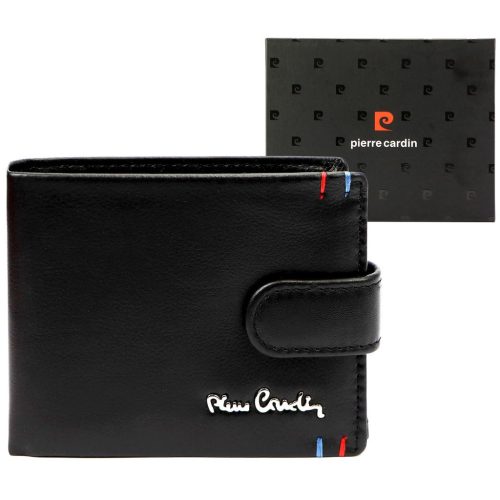Pierre Cardin YS606 323A fekete férfi bőr pénztárca 11.5 x 8.5 x 2.8 cm 