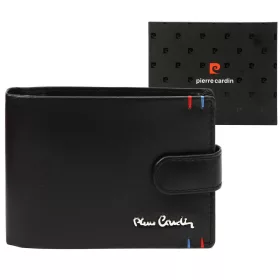   Pierre Cardin YS606 8806A fekete férfi bőr pénztárca 12.5 x 9.5 x 3 cm