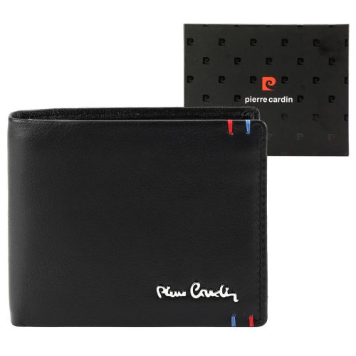 Pierre Cardin YS606 8825 fekete férfi bőr pénztárca 11 x 9 x 2.8 cm 