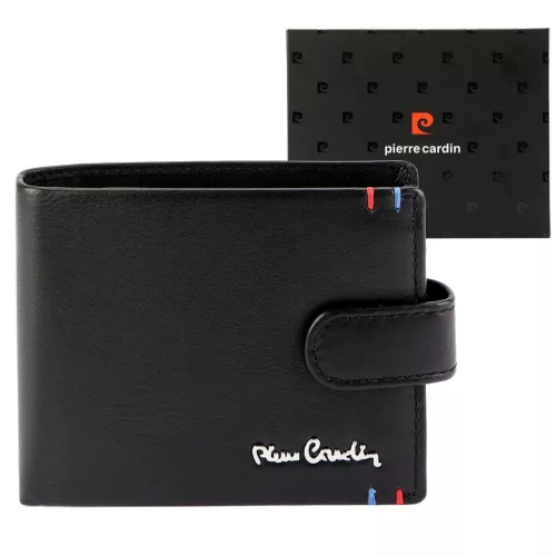 Pierre Cardin YS606 8825A fekete férfi bőr pénztárca 11.5 x 9 x 2.8 cm