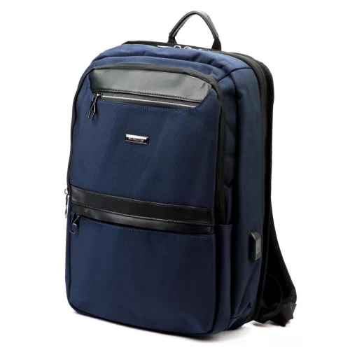 B.Cavalli BC1326 sötétkék hátizsák, laptoptáska 30 x 44 x 13 cm