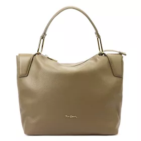  Pierre Cardin 55092 FRZ drapp női bőr válltáska 36 x 33 x 12 cm