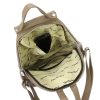 Pierre Cardin FRZ 1750 taupe női bőr hátitáska 33 x 40 x 13 cm
