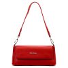 Pierre Cardin 1983 FRZ piros női bőr válltáska 27.5 x 13 x 9.5 cm 