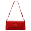 Pierre Cardin 1983 FRZ piros női bőr válltáska 27.5 x 13 x 9.5 cm