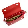 Pierre Cardin 1983 FRZ piros női bőr válltáska 27.5 x 13 x 9.5 cm