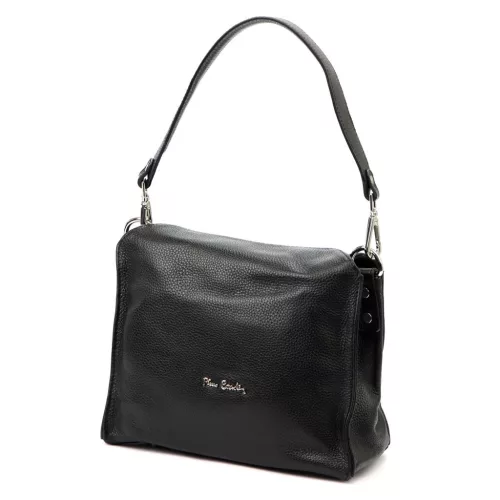 Pierre Cardin 55089 FRZ fekete női bőr válltáska 25 x 20 x 13 cm