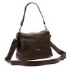 Pierre Cardin 55089 FRZ barna női bőr válltáska 25 x 20 x 13 cm 