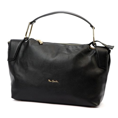 Pierre Cardin 55091 FRZ fekete női bőr kézitáska, vállpánttal 40 x 25 x 14 cm