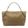 Pierre Cardin 55091 FRZ taupe női bőr kézitáska, vállpánttal 40 x 25 x 14 cm