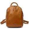 Pierre Cardin 1858 FRZ konyak női bőr hátizsák 26 x 30 x 11 cm