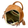 Pierre Cardin 1858 FRZ konyak női bőr hátizsák 26 x 30 x 11 cm