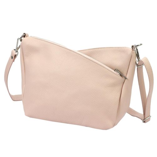 Luka 24-051 púderszínű női bőr válltáska 32 x 22 x 14 cm