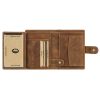 EL FORREST 712-08 RFID barna férfi bőr pénztárca 10 x 13 x 3 cm