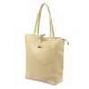 MiaMore 01-014 Z bézs női bőr válltáska, shopper 40 x 38 x 13 cm