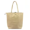 MiaMore 01-014 Z bézs női bőr válltáska, shopper 40 x 38 x 13 cm