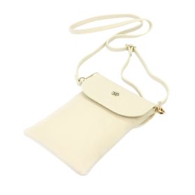   Gregorio 1747 bézs női bőr válltáska, mobiltartó 14 x 21.5 x 5 cm