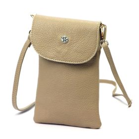   Gregorio 1747 mogyoró női bőr válltáska, mobiltartó 14 x 21.5 x 5 cm