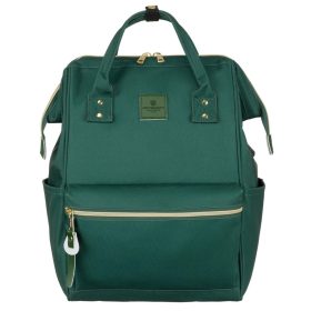   Peterson zöld női hátizsák, laptoptartóval 15" 37 x 39 x 17 cm