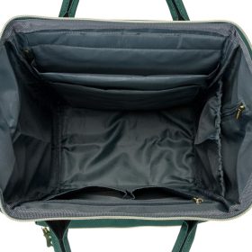   Peterson zöld női hátizsák, laptoptartóval 15" 37 x 39 x 17 cm