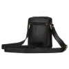 Peterson PTN 2505840-NDM fekete férfi bőr válltáska 21 x 16 x 6 cm