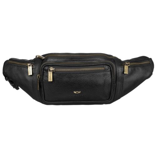 Peterson PTN 2506-NDM fekete bőr övtáska 40 x 14 x 10 cm 