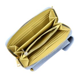   Gregorio 1707 DOLLARO világoskék női bőr pénztárca, mobiltartó 11 x 20 x 6.5 cm