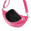 Luka 24-017 magenta női bőr övtáska, crossbody 37 x 22 x 11 cm