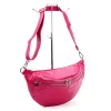 Luka 24-017 magenta női bőr övtáska, crossbody 37 x 22 x 11 cm