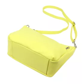 Luka 24-051 sárga női bőr válltáska 32 x 22 x 14 cm