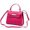 Luka 19-17 MN magenta női bőr kézitáska, válltáska 23 x 19 x 12.5 cm