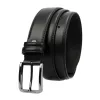 Pierre Cardin PARURE04 fekete férfi bőr öv 130 x 3,5 cm