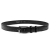 Pierre Cardin PARURE05 fekete férfi bőr öv 125 x 3,5 cm