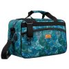 Rovicky R-TL15608 türkiz levél mintás Wizz Air, Ryanair kabintáska, utazótáska 40 x 25 x 20 cm