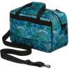 Rovicky R-TL15608 türkiz levél mintás Wizz Air, Ryanair kabintáska, utazótáska 40 x 25 x 20 cm
