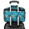 Rovicky R-TL15608 zöld levél mintás Wizz Air, Ryanair kabintáska, utazótáska 40 x 25 x 20 cm