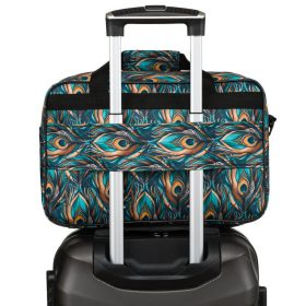   Rovicky R-TL15608 zöld-fekete mintás Wizz Air, Ryanair kabintáska,  utazótáska 40 x 25 x 20 cm