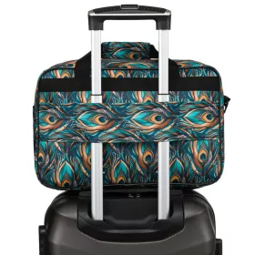   Rovicky R-TL15608 zöld-fekete mintás Wizz Air, Ryanair kabintáska,  utazótáska 40 x 25 x 20 cm