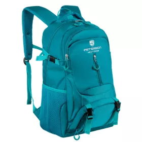   Peterson PTN PWY-02 türkiz uniszex hátizsák, laptop tartóval 31 x 49 x 22 cm