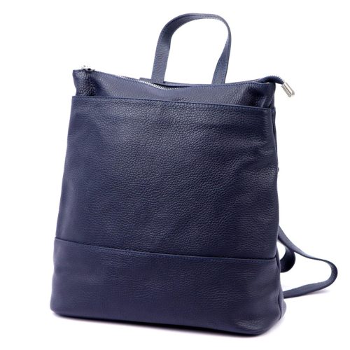 Luka 24-032 V2 sötétkék női bőr hátizsák 30 x 32 x 15 cm