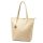Gregorio 1748 bézs női bőr válltáska, shopper táska 37 x 35 x 14 cm