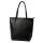 Gregorio 1748 fekete női bőr válltáska, shopper táska 37 x 35 x 14 cm