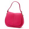 Luka 24-033 magenta női bőr válltáska, oldaltáska 27 x 21 x 9.5 cm 