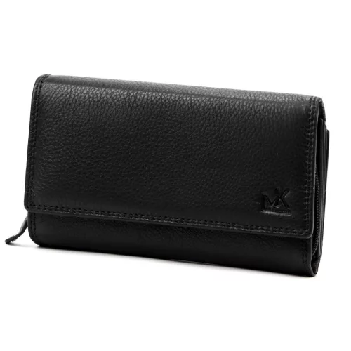 Money Kepper 12137 RFID fekete női bőr pénztárca 17 x 10.5 x 4.5 cm