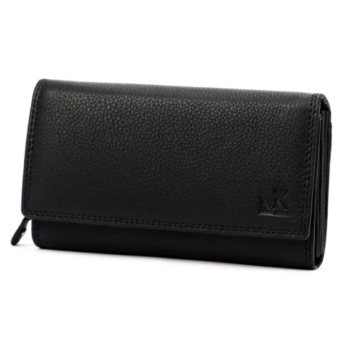 Money Kepper 12132 RFID fekete női bőr pénztárca 17 x 9.5 x 4 cm