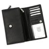 Money Kepper 12132 RFID fekete női bőr pénztárca 17 x 9.5 x 4 cm